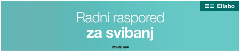 [obavijest] radni raspored u Svibnju 2026. - Međunarodni praznik rada